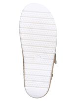 ELENA EDEN, bequeme Damen-Pantoletten, Weite H, mit herausnehmbarem Fu&szlig;bett TAUPE