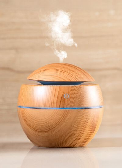 Luftbefeuchter in Holzoptik 