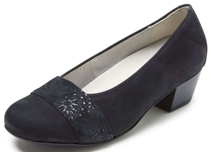 Waldl&auml;ufer, bequeme Damen-Pumps, Weite K, mit herausnehmbarem Fu&szlig;bett 