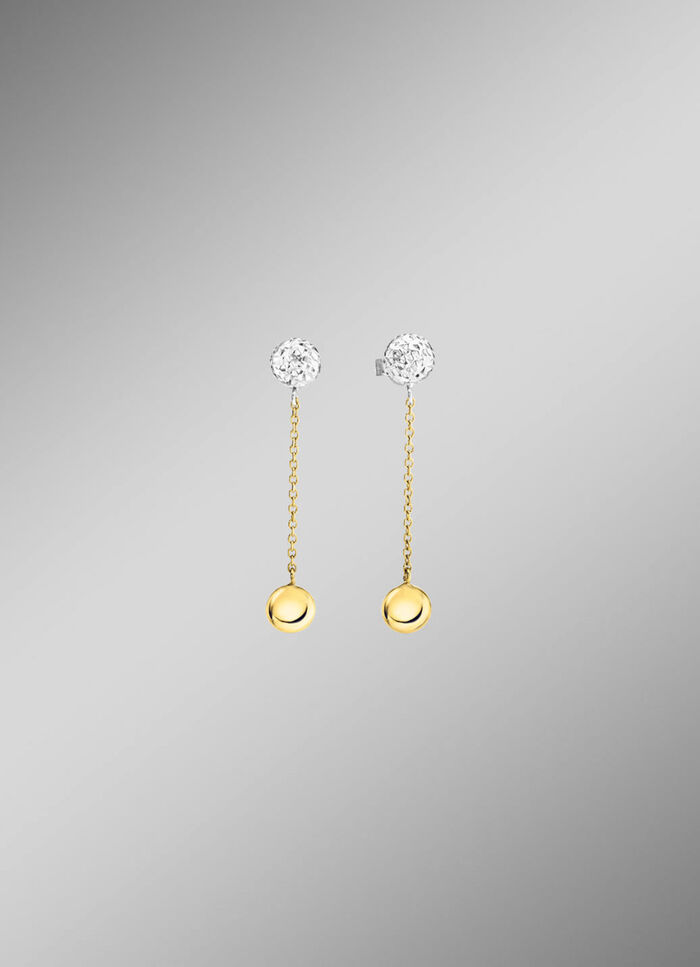 Wundersch&ouml;ne Ohrstecker in Bicolor 