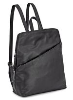 Laurina, Rucksack, Damen, mit zwei verstellbaren Umhängeriemen SCHWARZ