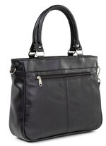 Laurina Tasche aus Nappaleder und Synthetikmaterial SCHWARZ