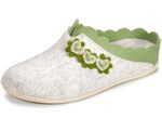 Laurina Filz-Pantoffel mit pfifiger Applikation 