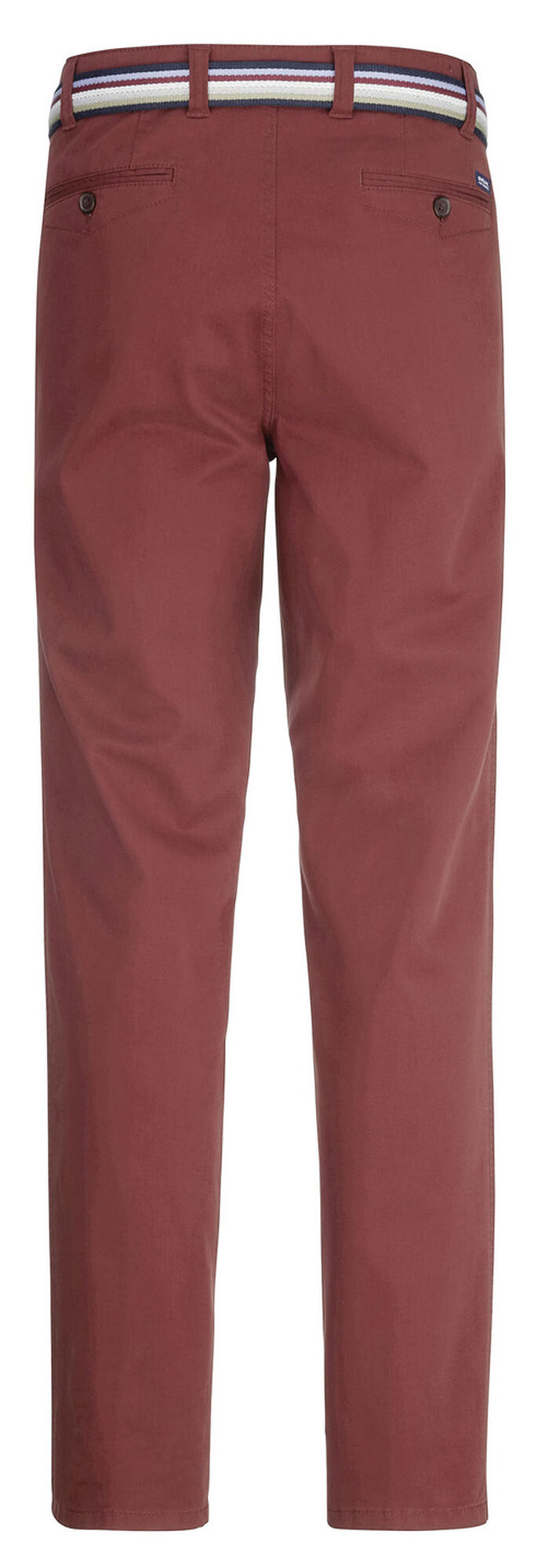 "Brühl"-Hose mit Gürtel in 3 Farben DUNKELROT