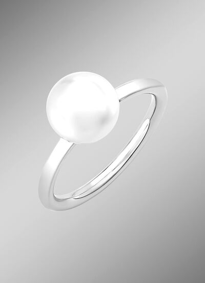 Klassischer Damenring mit S&uuml;&szlig;wasser-Zuchtperle 