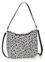 Collezione Alessandro Tasche aus effektvoll bedrucktem Synthetikmaterial SCHWARZ-WEISS