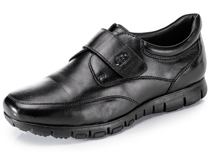 Leichte Herren-Slipper, mit herausnehmbarem Fußbett SCHWARZ
