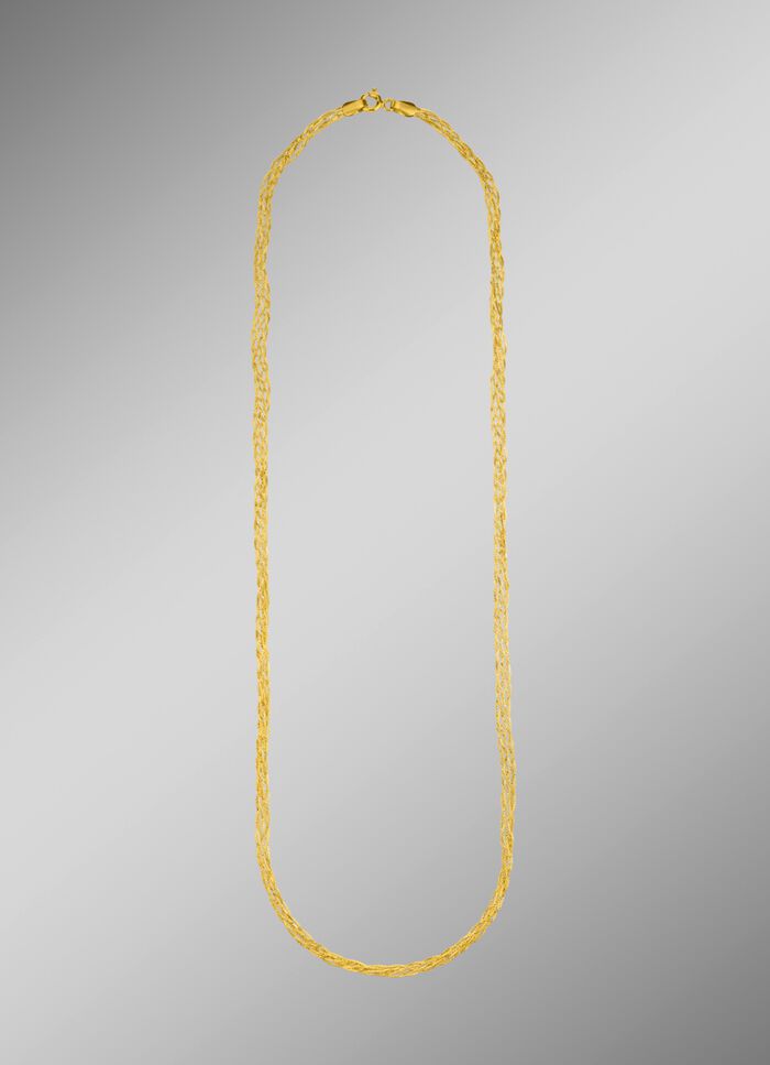 Geflochtene Halskette aus Gold 