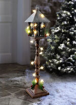 Metall-Laterne mit Timerfunktion BRAUN