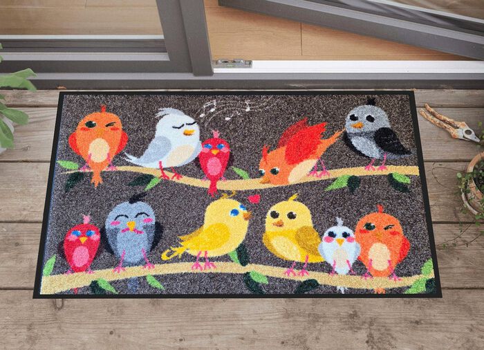 Fu&szlig;matte Vogelfamilie 