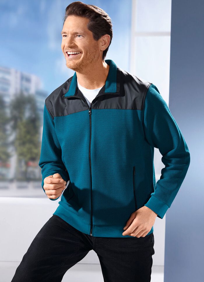 Sweatjacke mit Seitentaschen 