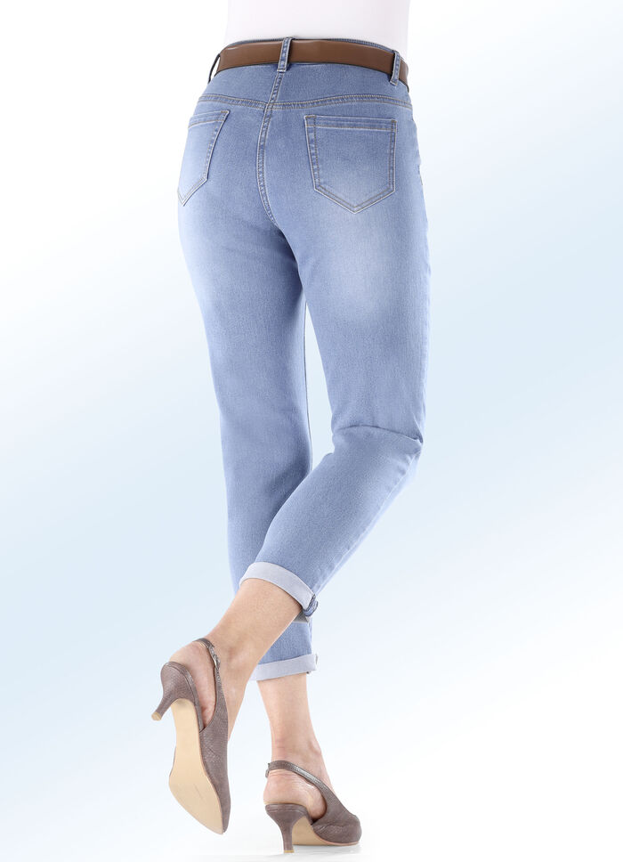 Basic-Jeans in 7/8-Länge HELLBLAU