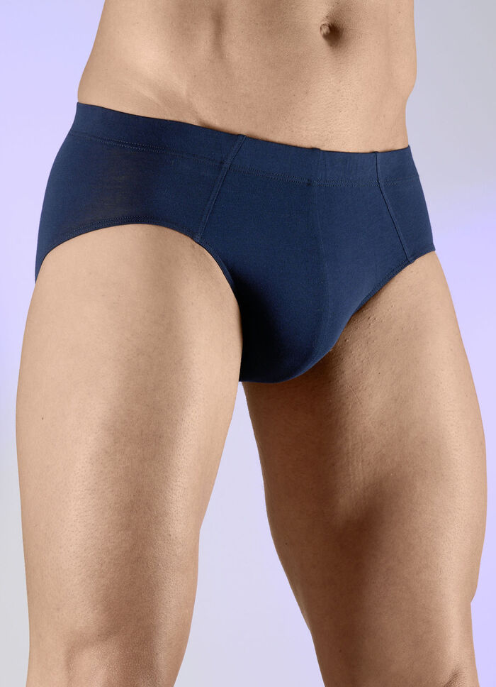 Schiesser, Dreierpack Slips mit Dehnbund MARINE