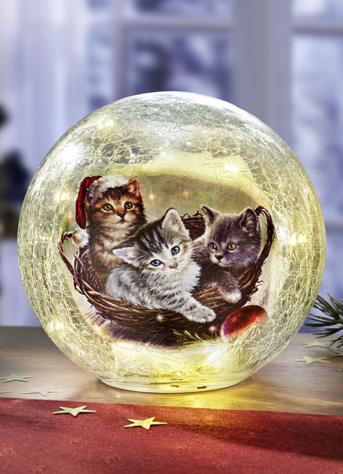 Glaskugel mit Beleuchtung 