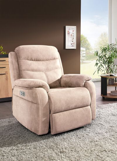 Elektrisch verstellbarer TV-Sessel mit Motor und Aufstehhilfe 