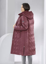 Mantel mit interessantem Stepp KASTANIE