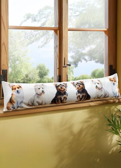 Digital bedruckte Zugluftrolle 