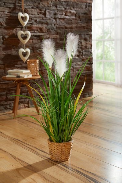 Pampasgras aus hochwertigem Kunst- und Textilmaterial 