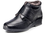 Stiefelette mit Klettverschluss SCHWARZ