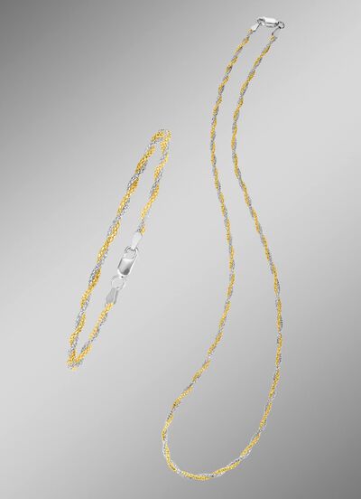 Kordelketten-Schmuckset, 2-teilig  