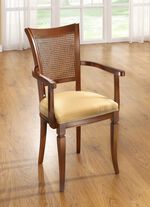 Elegante Esszimmerm&ouml;bel mit Schnitzereien an den Beinen NUSSBAUM-GOLD