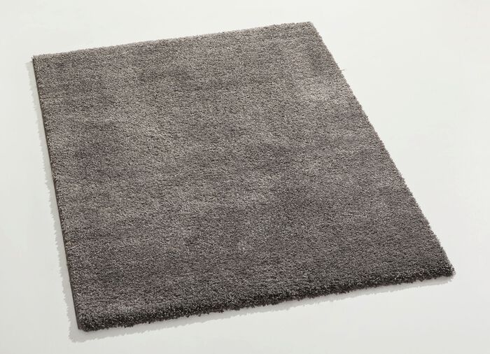 Handgetuftete Brücken und Teppiche mit dichtem Flor ANTHRAZIT