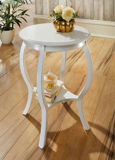 Teilmassiver Beistelltisch mit Beinen aus massivem Buchenholz 