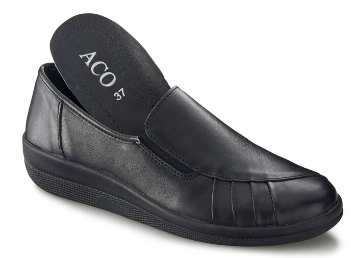 Slipper mit Wechselfußbett SCHWARZ