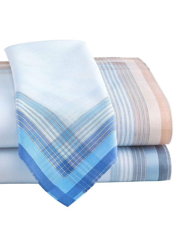 Herren-Stofftaschent&uuml;cher aus reiner Baumwolle 