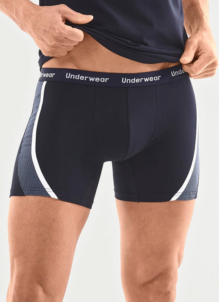 Dreierpack Pants mit bedruckten Eins&auml;tzen 