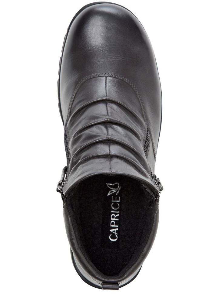 ELENA EDEN, gef&uuml;tterte Damen-Boots, Winterschuhe, Weite H, mit Rei&szlig;verschluss GRAU