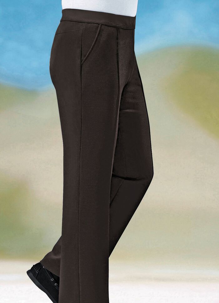 &bdquo;Klaus Modelle&ldquo;-Schlupfhose mit breitem Dehnbund in 6 Farben DUNKELBRAUN