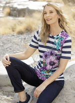 Shirt mit Blumenmotiv 