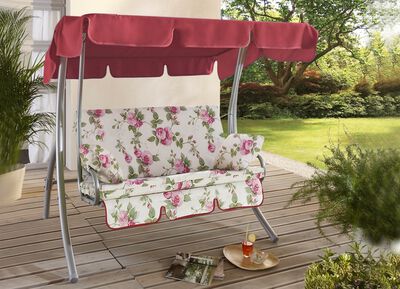 Hollywood-Schaukel mit verzinktem Stahlrohrgestell 