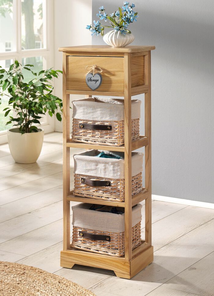 Kommode aus Massivholz mit eingearbeiteten Gebrauchsspuren NATUR