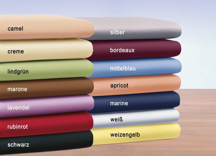 Edel-Jersey-Spannbetttuch von Bellana MITTELBLAU