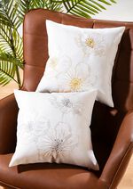 Kissenbezug mit Uni-R&uuml;ckseite 