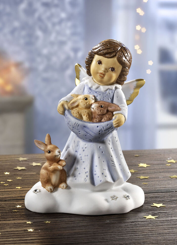 Goebel Engel mit Hasenkindern 
