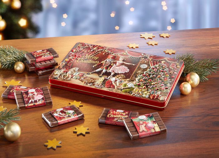 Schmuckdose Weihnachtsm&auml;rchen mit s&uuml;&szlig;er F&uuml;llung 