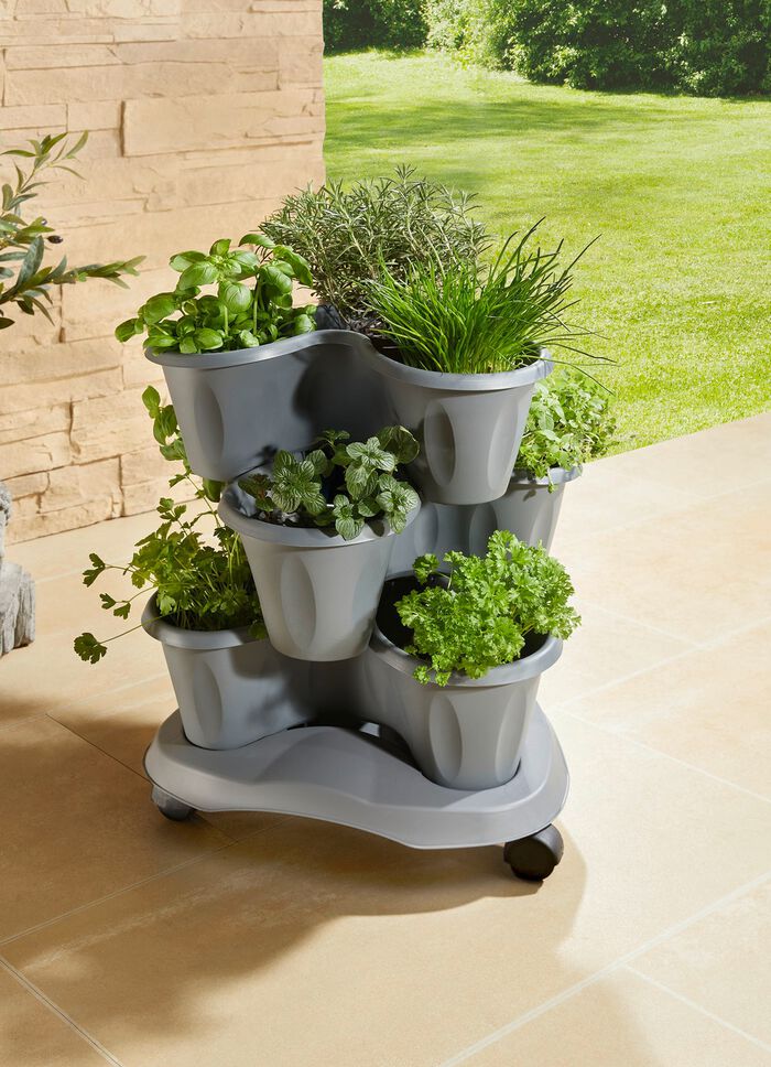 Pflanzturm Trifoglio GRAU