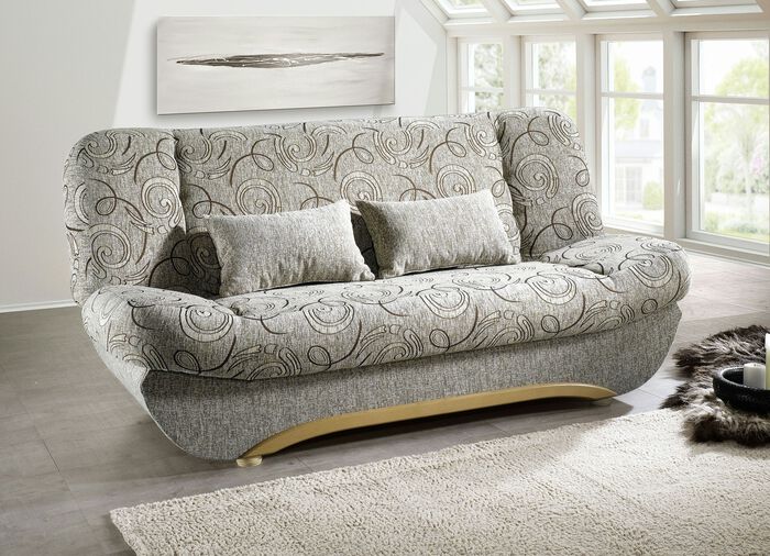 Schlafsofa mit komfortabler Polsterung BEIGE