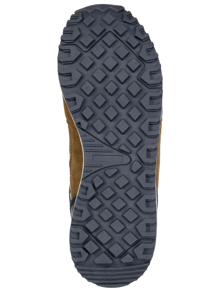 Sportliche Herren-Sneaker, mit herausnehmbarem Fu&szlig;bett COGNAC-MARINE