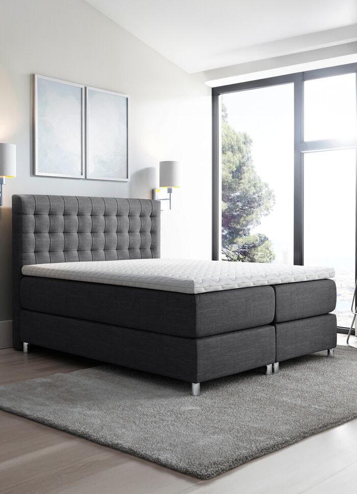 Boxspringbett mit Topper 