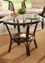 Handgeflochtener Rattantisch BRAUN