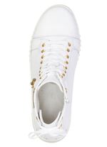 ELENA EDEN, sytlische Damen-Boots, Weite H, mit herausnehmbarem Fu&szlig;bett WEISS