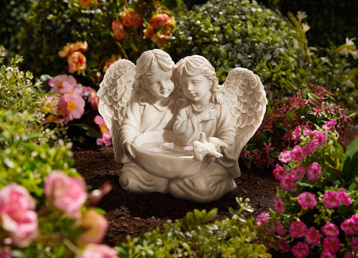 Vogeltr&auml;nke Engelspaar ANTIKWEISS