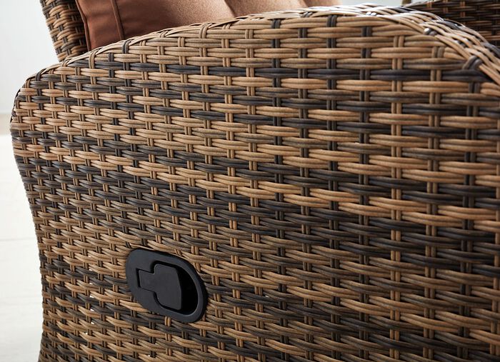 Gro&szlig;z&uuml;giger Komfort-Sessel mit passendem Sitzkissen BRAUN