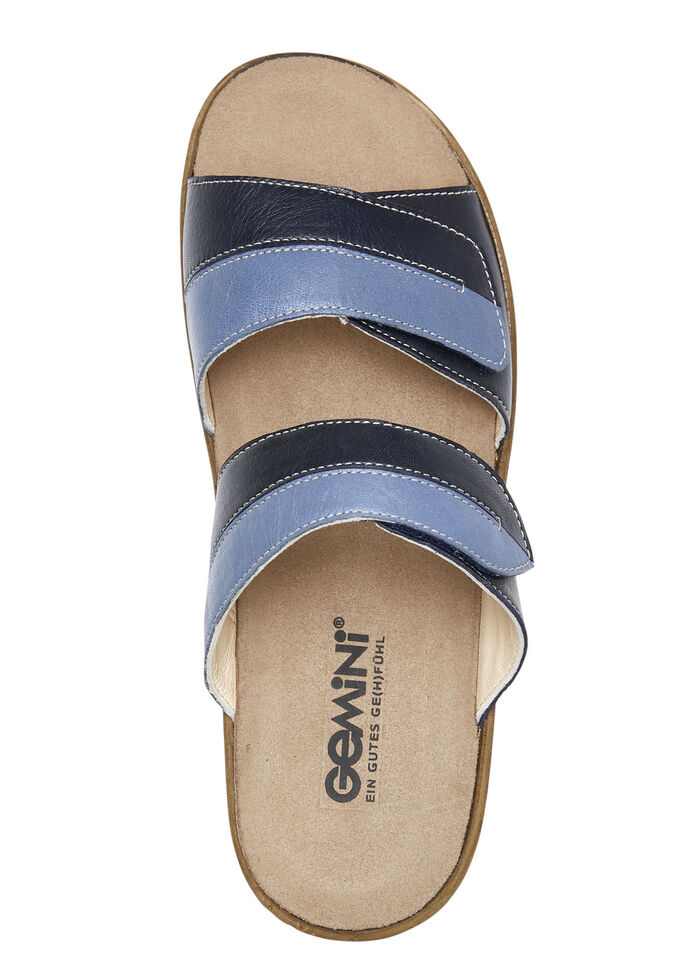 Gemini Pantolette aus Rind-Nappaleder BLAU