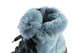 Waldl&auml;ufer Schn&uuml;r-Stiefelette mit kuscheligem Kragen aus Lammfell 