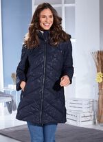 Funktions-Longjacke mit dekorativem Fantasiedessin 